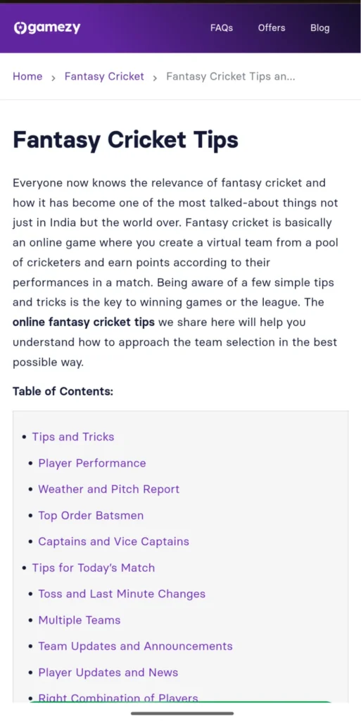 Fantasy Cricket Betting- Tips and Tricks