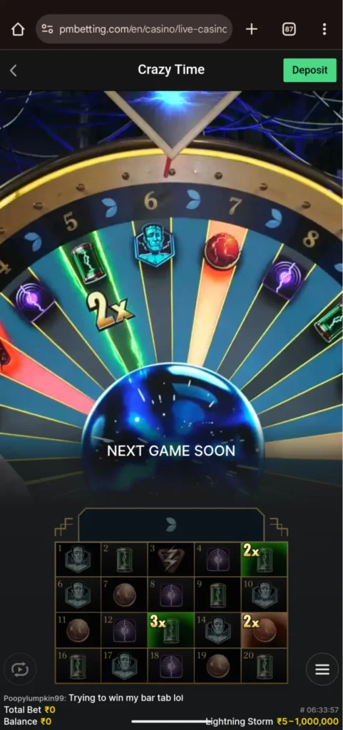 Play Crazy Time Casino Game- Parimatch