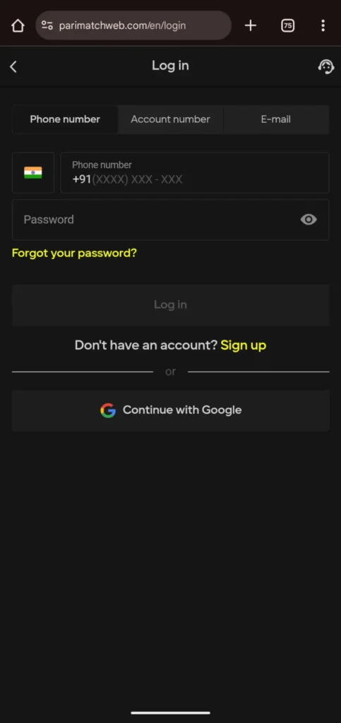 Parimatch Login for Betting