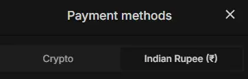 Crypto deposit Parimatch