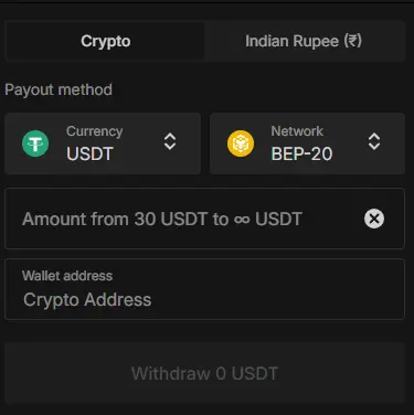 Parimatch crypto withdrawal