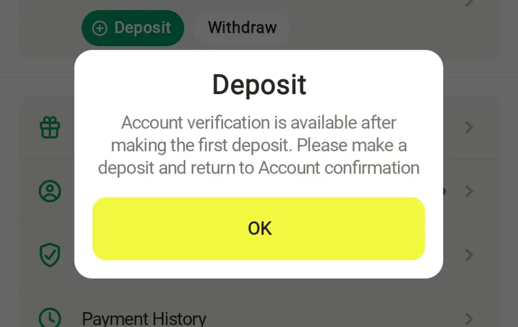 Account Deposit