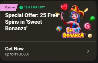 25 Free Spins offer