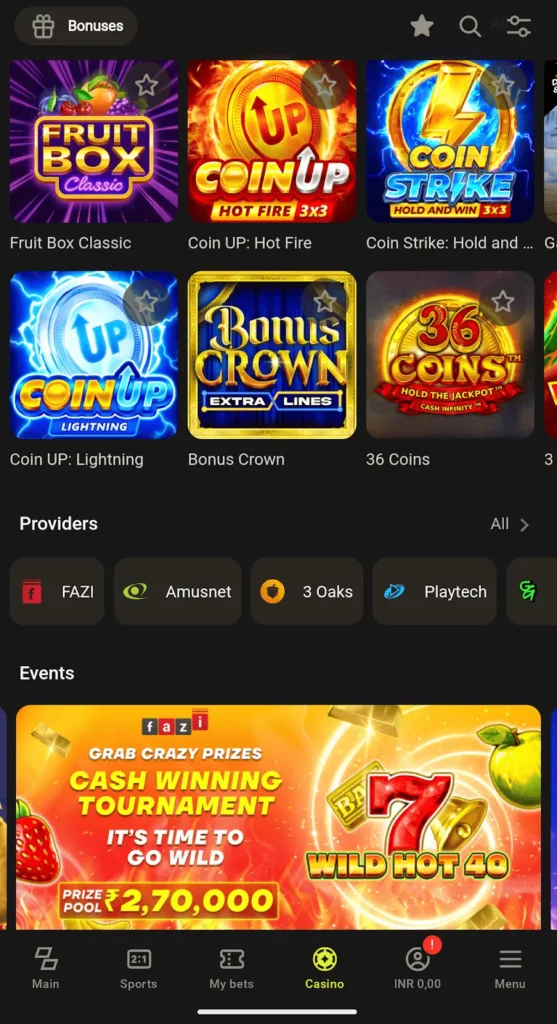 Parimatch casino slots