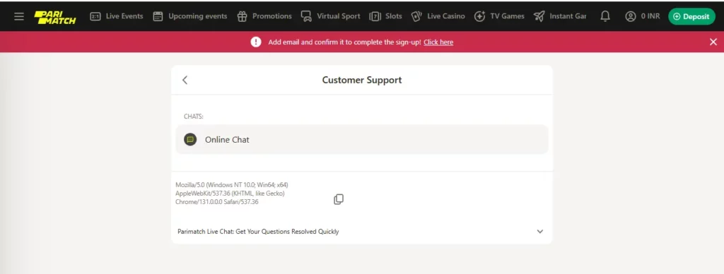 A customer support chat interface displaying a friendly conversation between a customer and a support agent