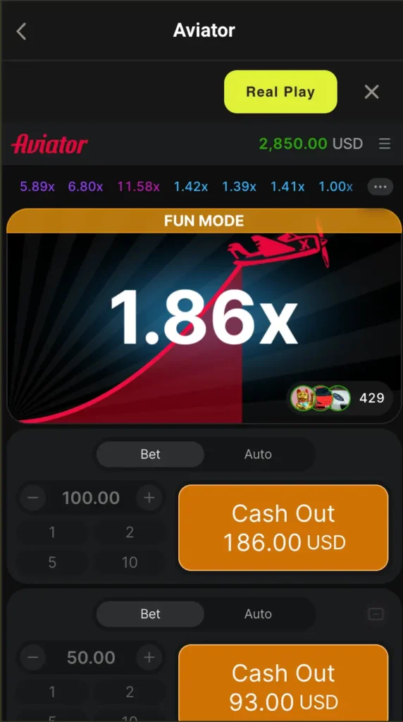 Parimatch Aviator X Instant Games