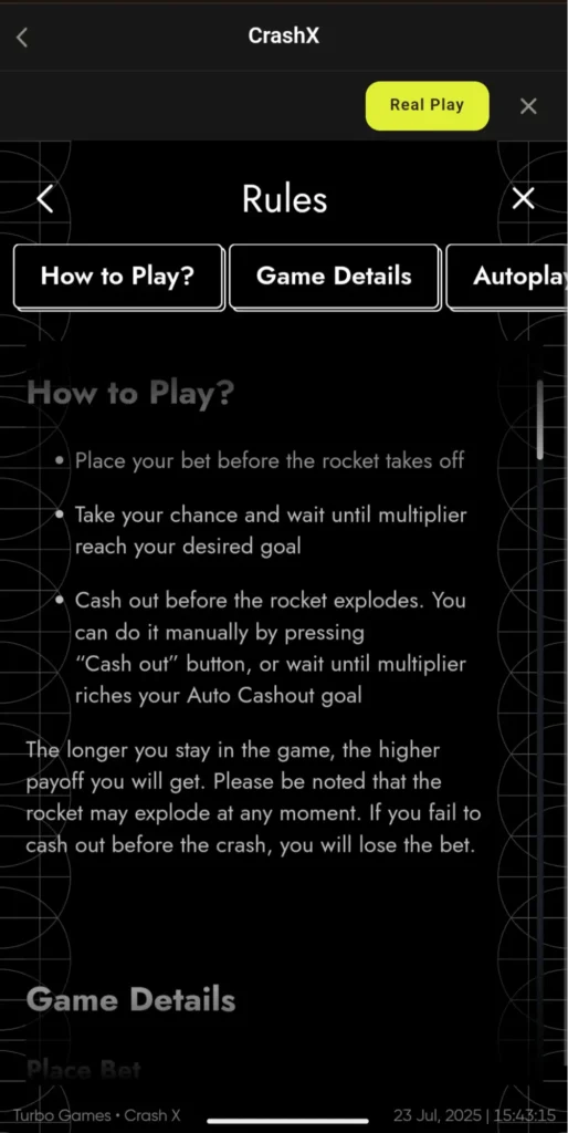 How to Play CrashX on Parimatch