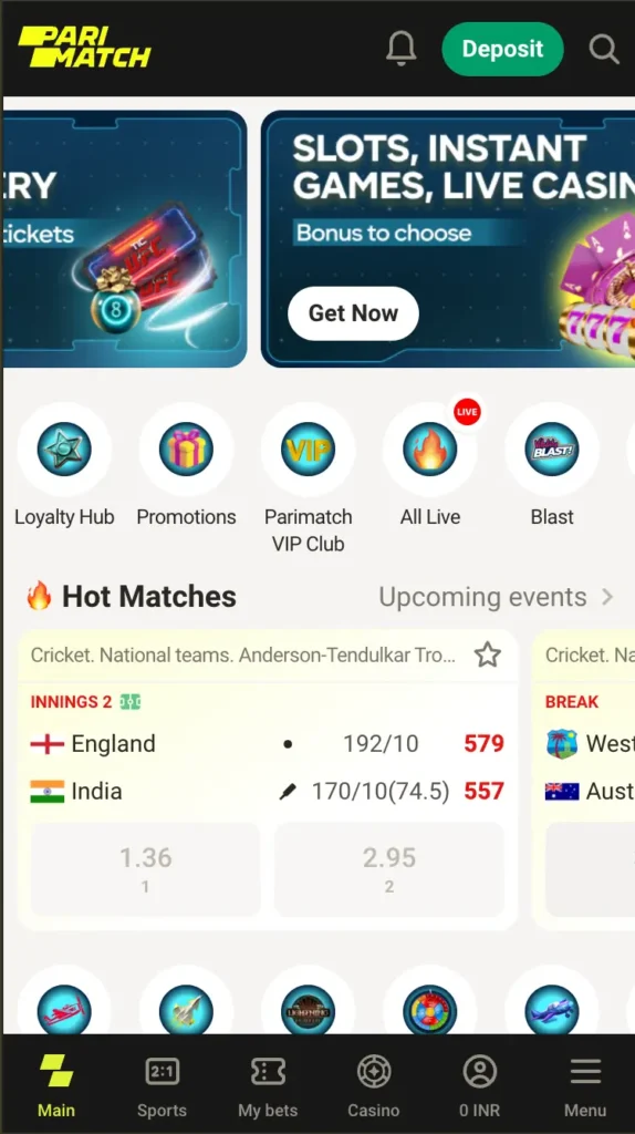 Parimatch Welcome Sports Bonus
