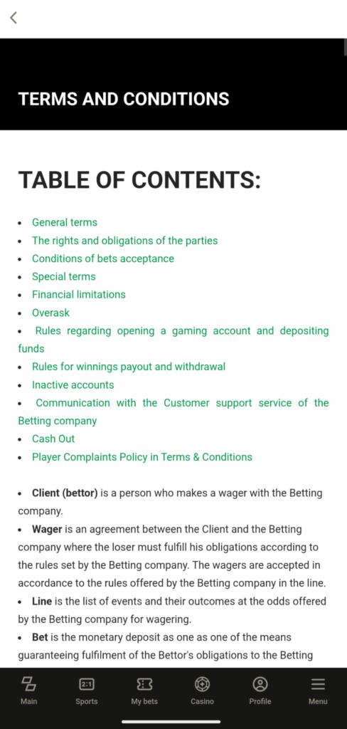 Know the Terms and Conditions- Parimatch
